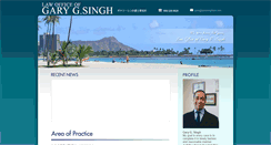 Desktop Screenshot of garysinghlaw.com